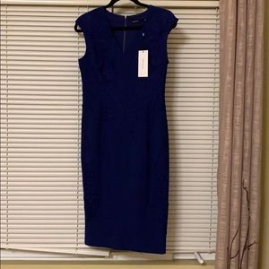 Karen Millen midnight blue designer dress